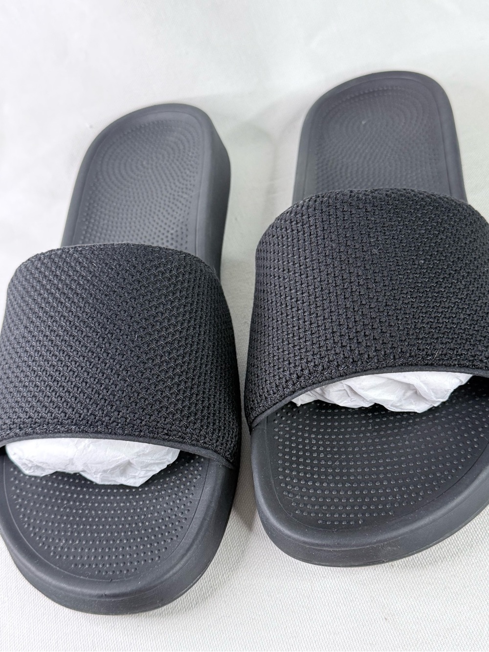 Woman’s Black Slide Sandals size 11 - Comfortable Everyday Sugarfoam Slides